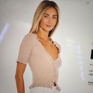 NWT Lovers and Friends Carissa Ruffle Sweater Cardigan Size XS